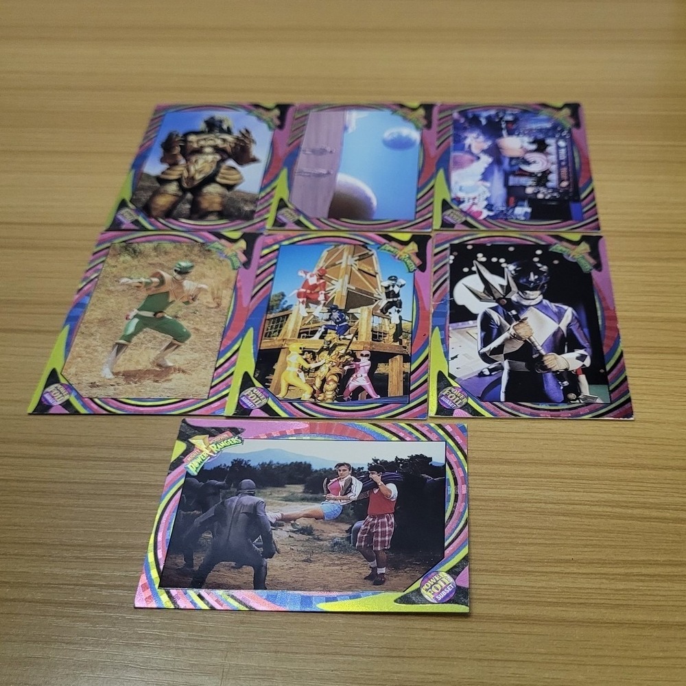 1994 Mighty Morphin Power Rangers Series 2 Power Foil Subset Lot 7 Cards Saban